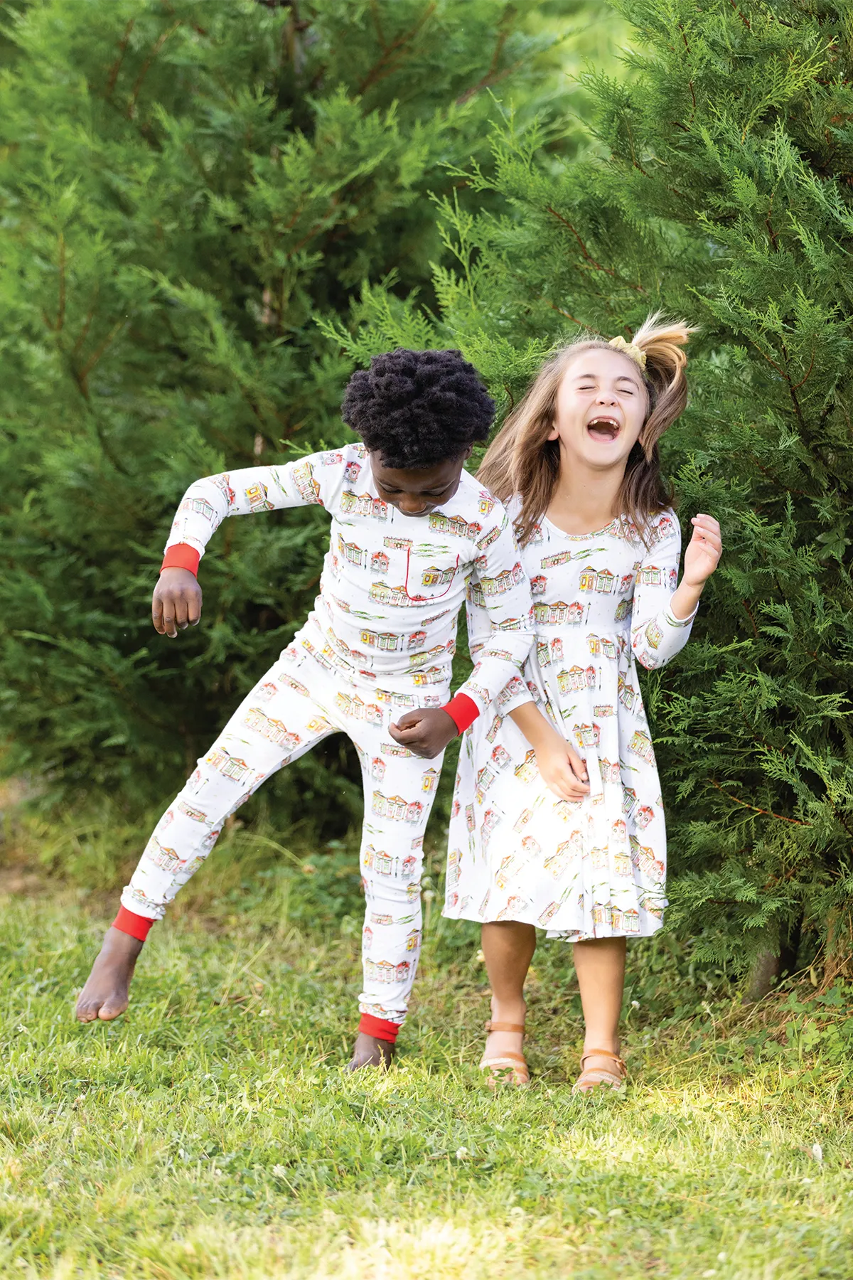 Bayou Wonderland Organic Cotton Christmas Kids Pajamas