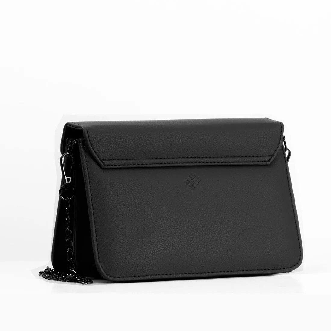 Black Mini Embossed Chain Bag Sand Brushes