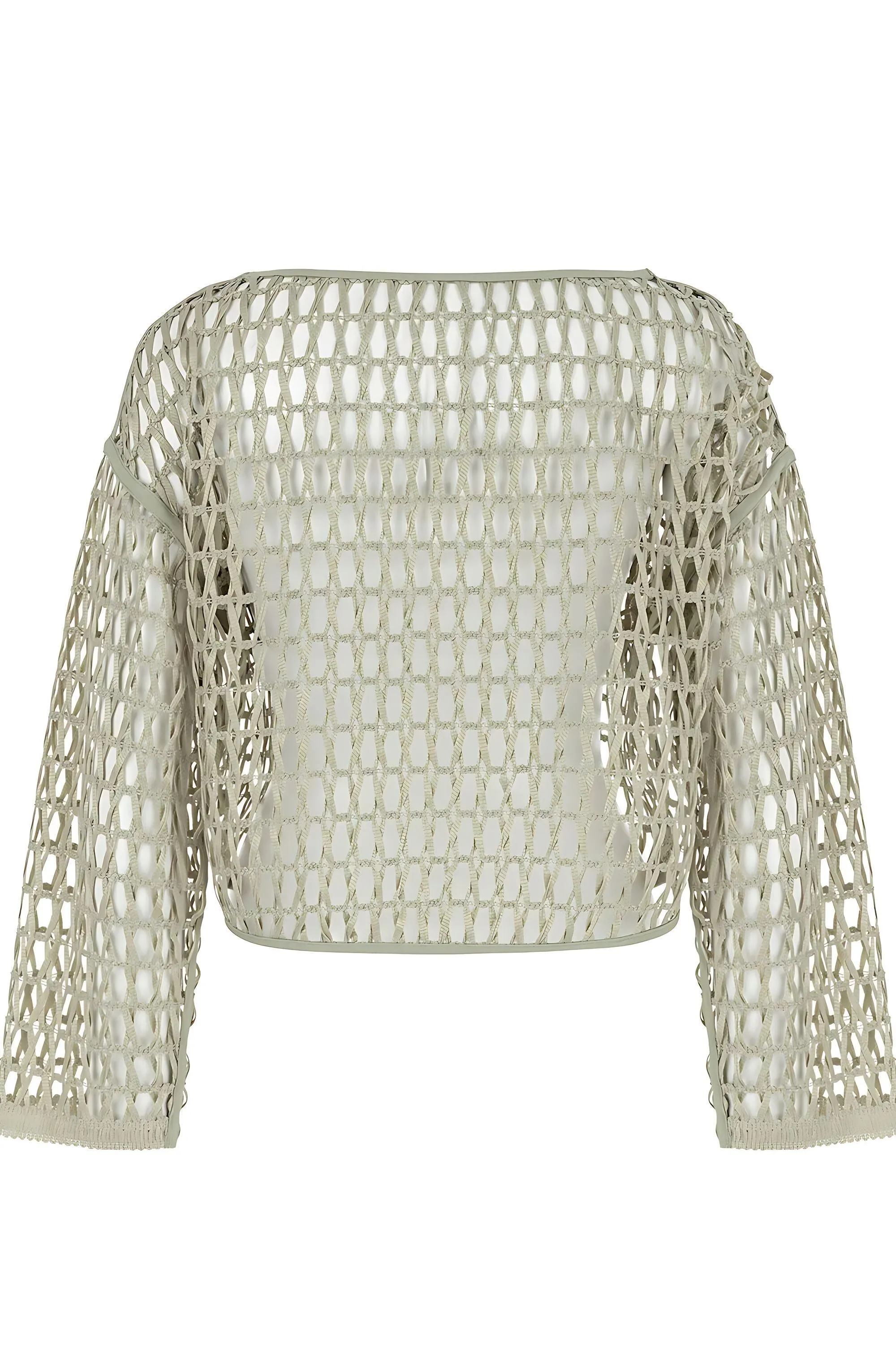 Boat Neck Mesh Top (Final Sale)