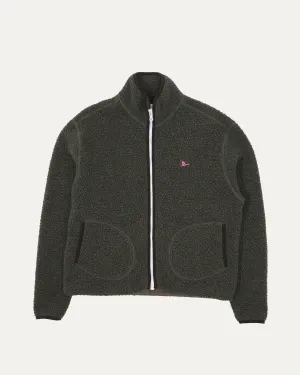 Boucle Wool Zip Fleece Jacket
