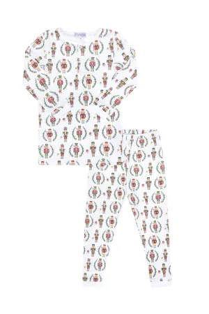 Boys Christmas Nutcracker Pima Cotton Two-Piece Pajamas