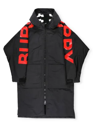 Burberry Kids Zebra Jacquard Fleece-Lined Logo Print Coat