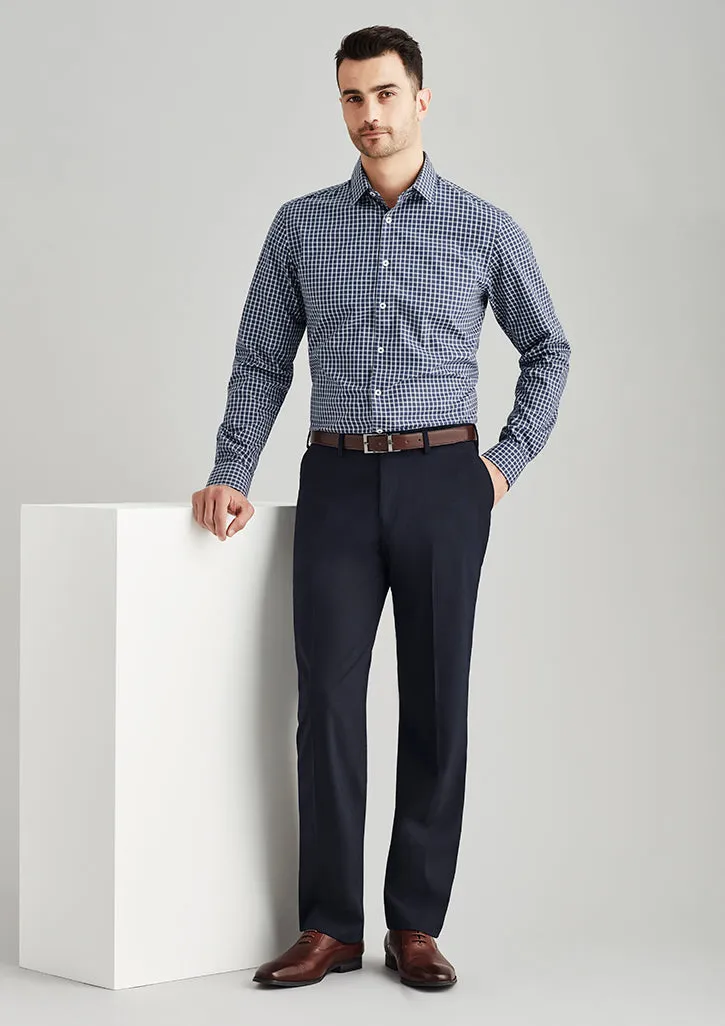 Comfort Wool Stretch Mens Flat Front Pant (BZ-74012)