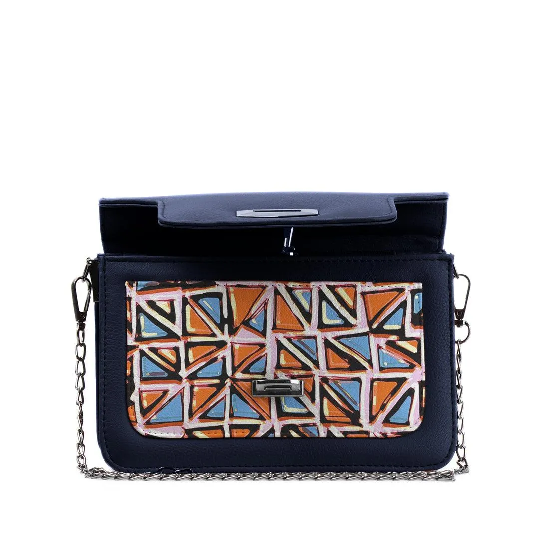 DB Mini Embossed Chain Bag Triangles