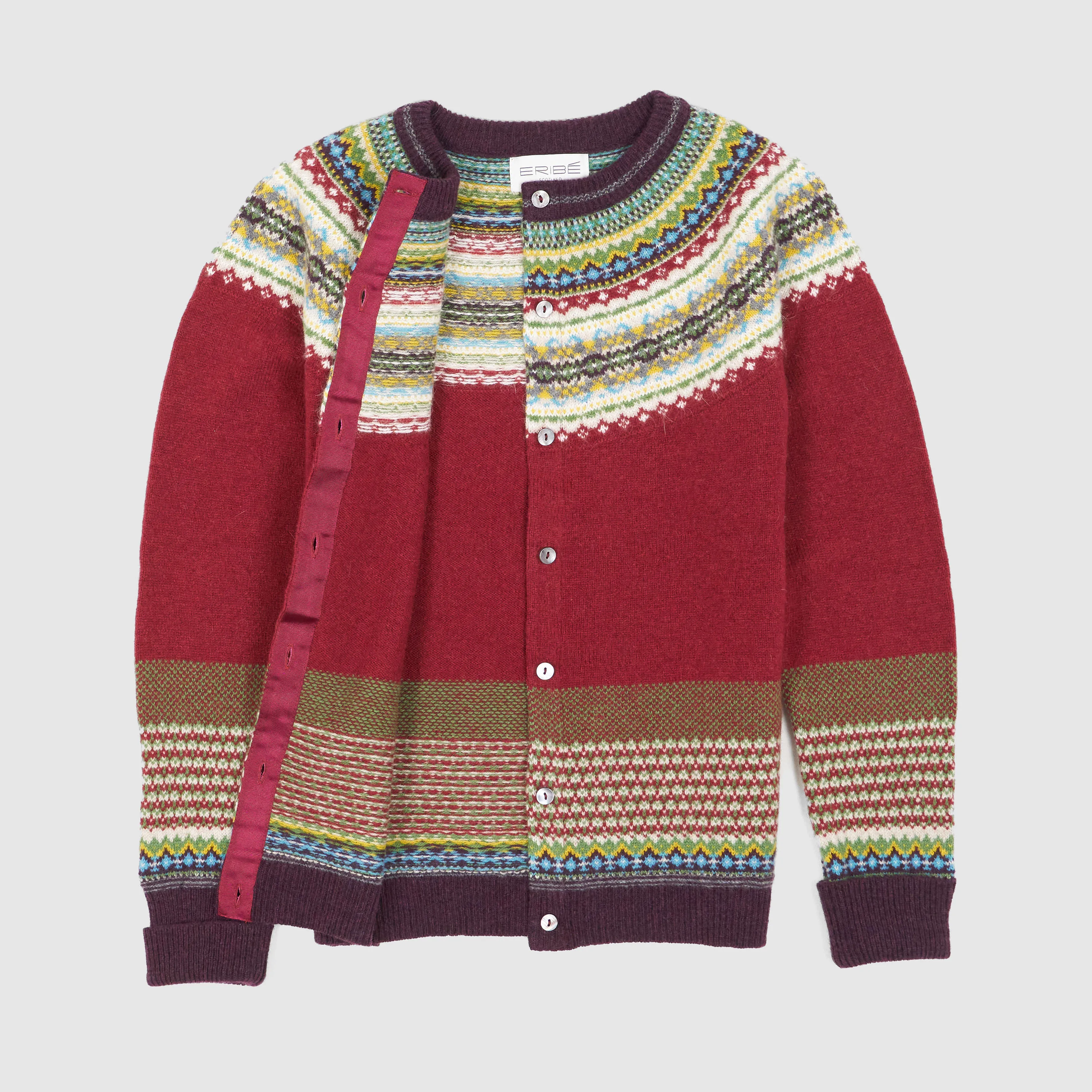 Eribé Ladies Knitted Wool Cardigan