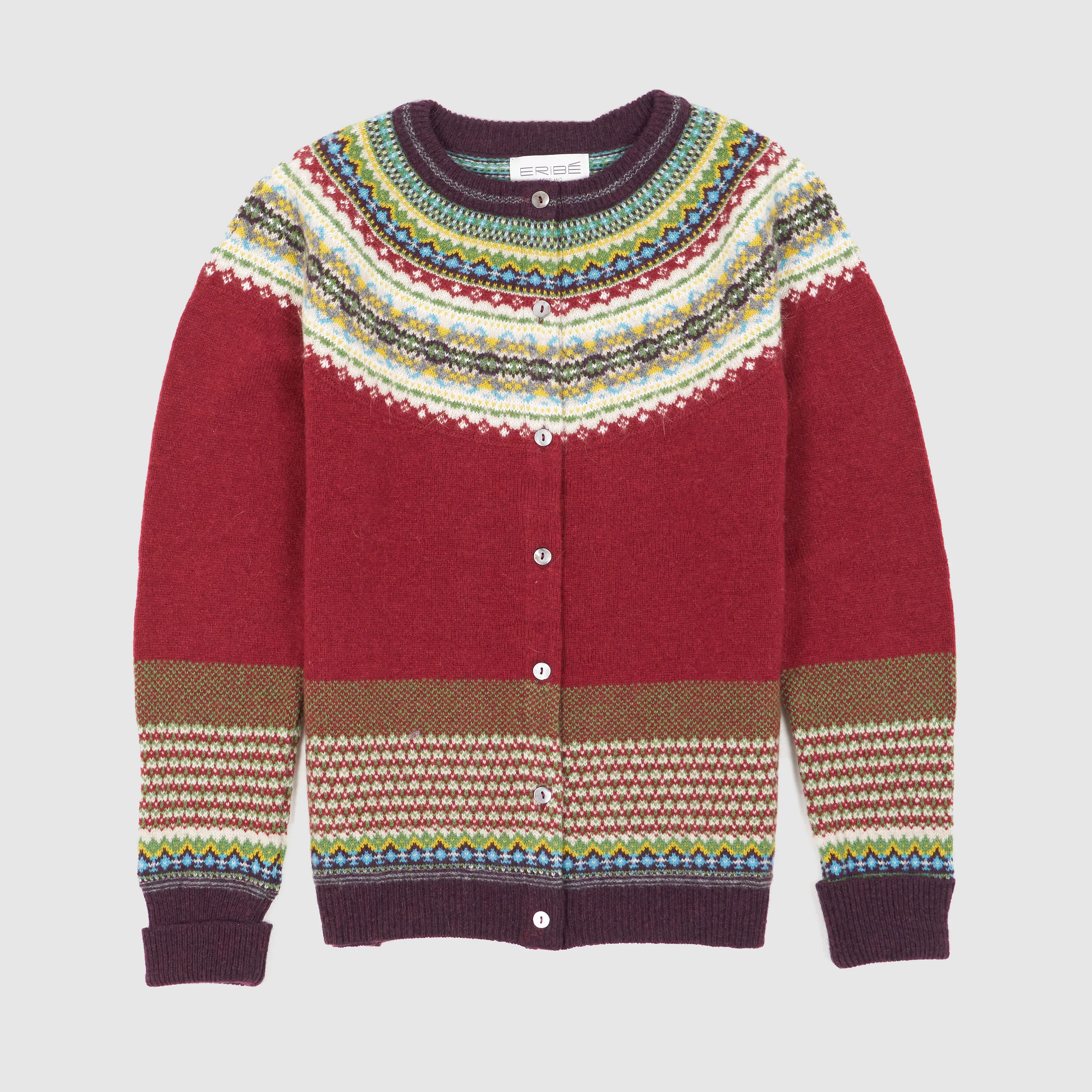 Eribé Ladies Knitted Wool Cardigan
