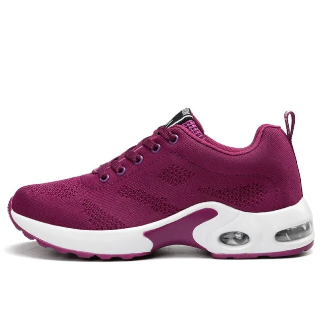 Fashion Air Cushion Women Sneakers, Breathable Running/workout Shoes