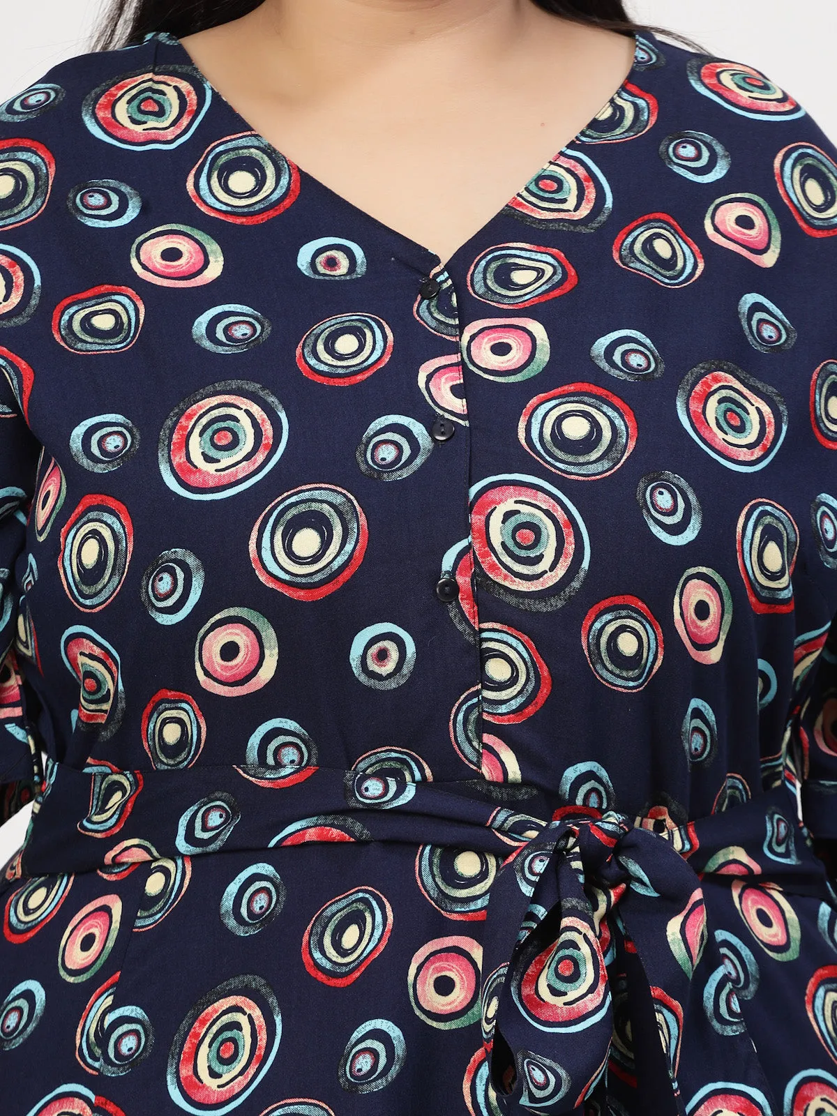 Floral Printed V-Neck Maxi Dress