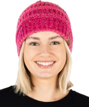 Funky Junque Premium Women's Cable Knit Winter Beanie Hat - Thick Warm Cozy - Classic Colors, Spring Pastels, Faded Blends