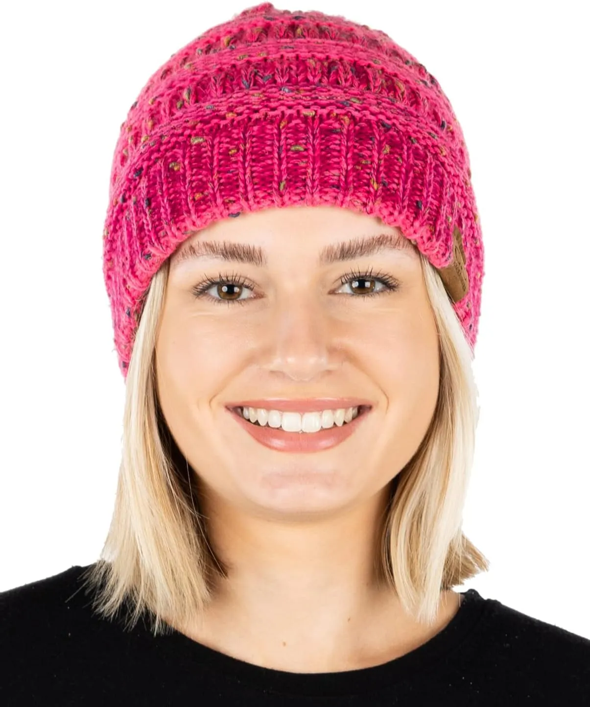 Funky Junque Premium Women's Cable Knit Winter Beanie Hat - Thick Warm Cozy - Classic Colors, Spring Pastels, Faded Blends