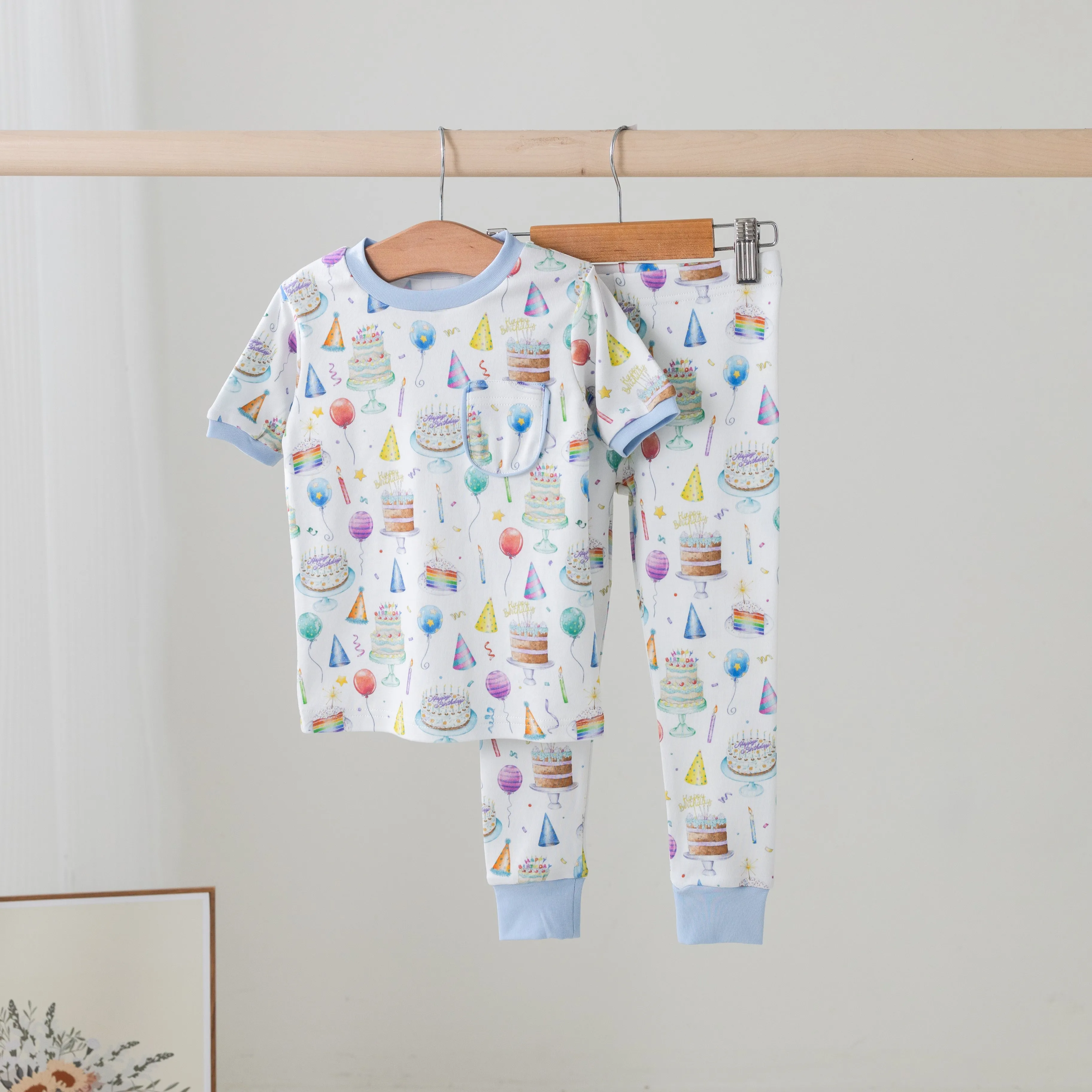 Happy Birthday Organic Cotton Pajama Set