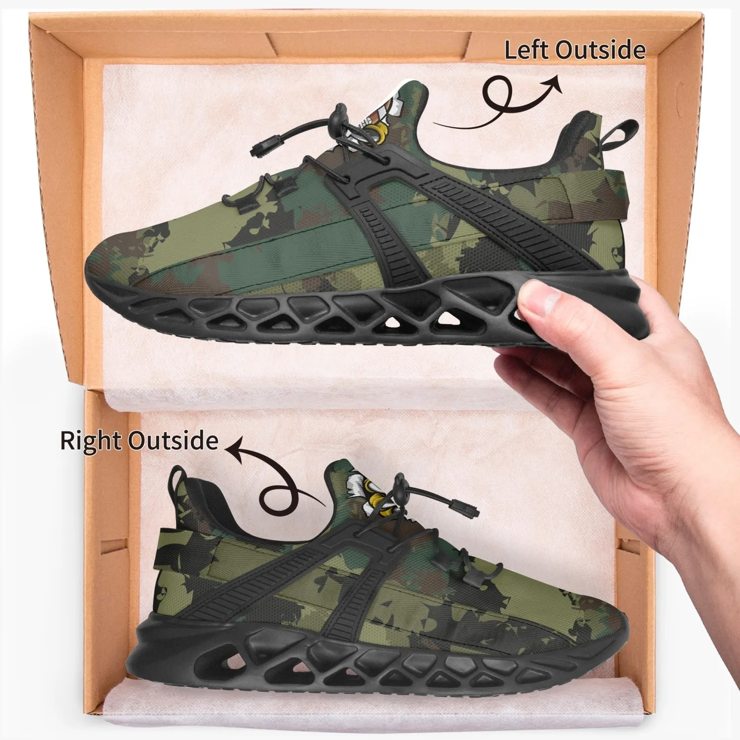 Kicxs Camouflage Mesh Running Shoes