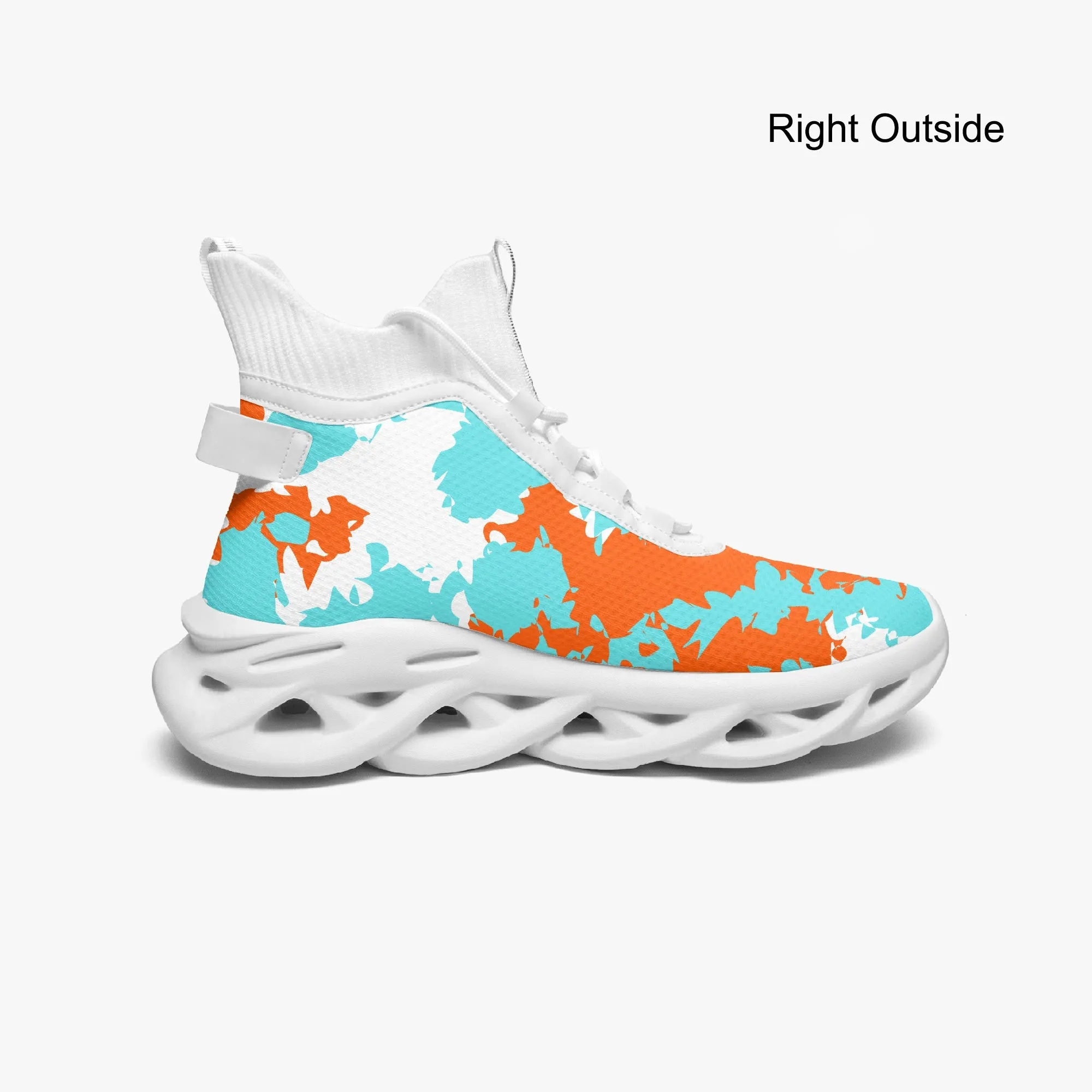 KICXS MIA Camo High-top Bounce Mesh Knit Sneakers