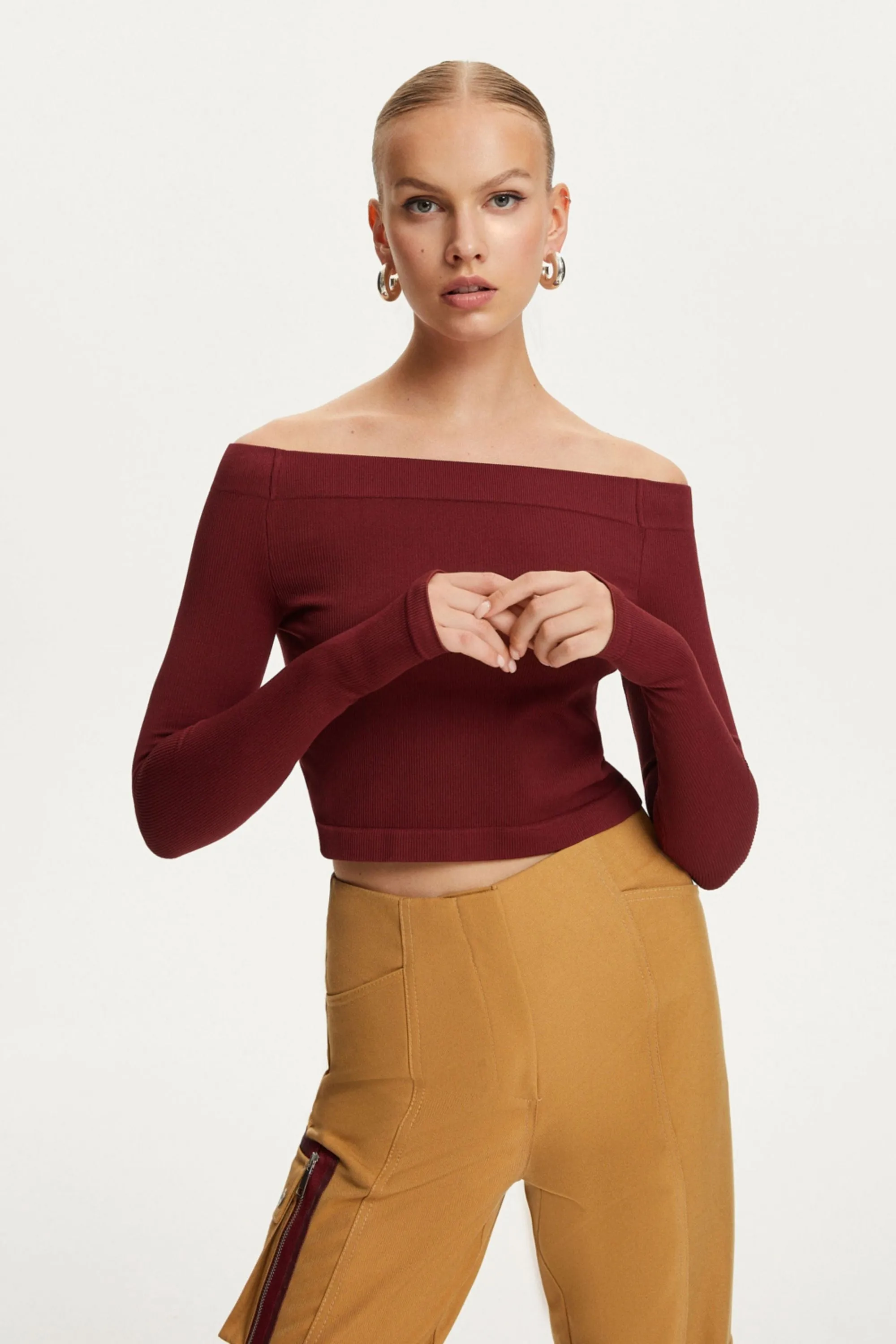 Metallic Jersey CropTop (Final Sale)