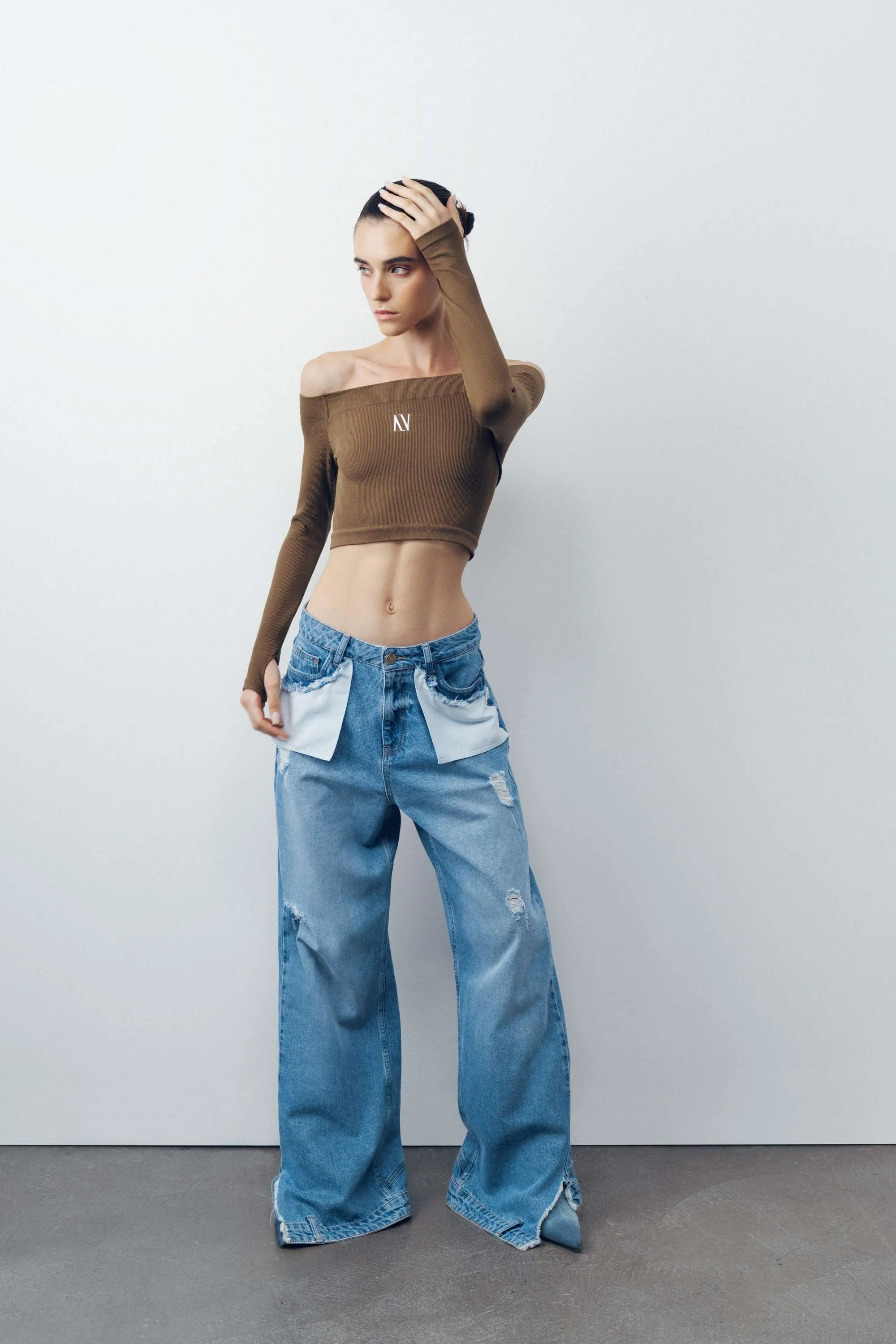 Metallic Jersey CropTop (Final Sale)