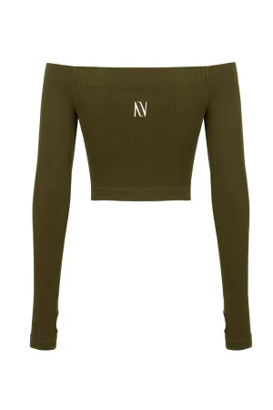 Metallic Jersey CropTop (Final Sale)
