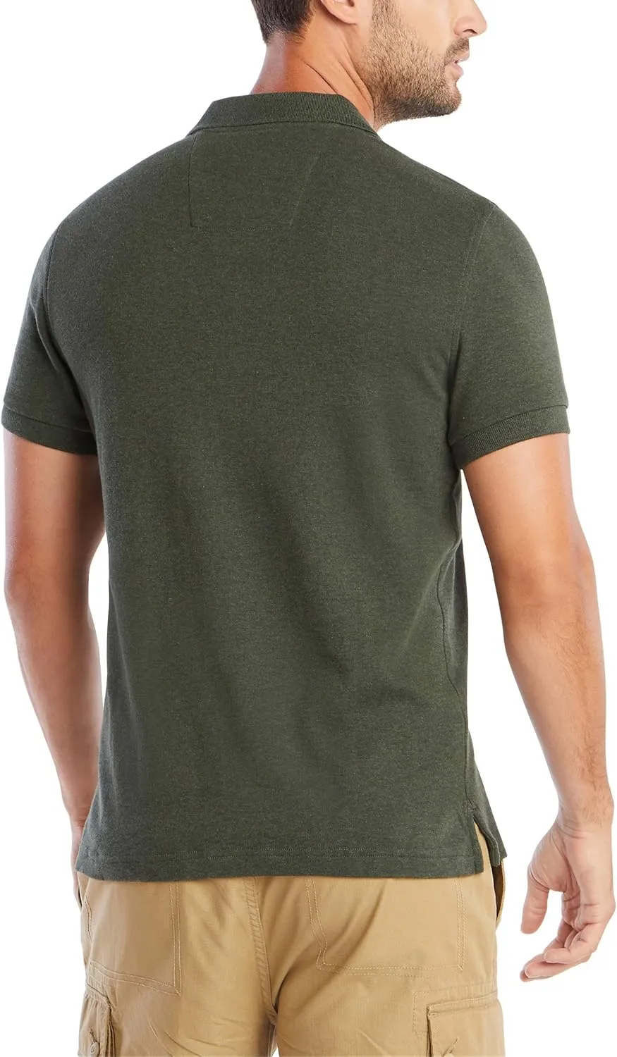 Nautica Men's Slim Fit Short Sleeve Solid Soft Cotton Polo Shirt