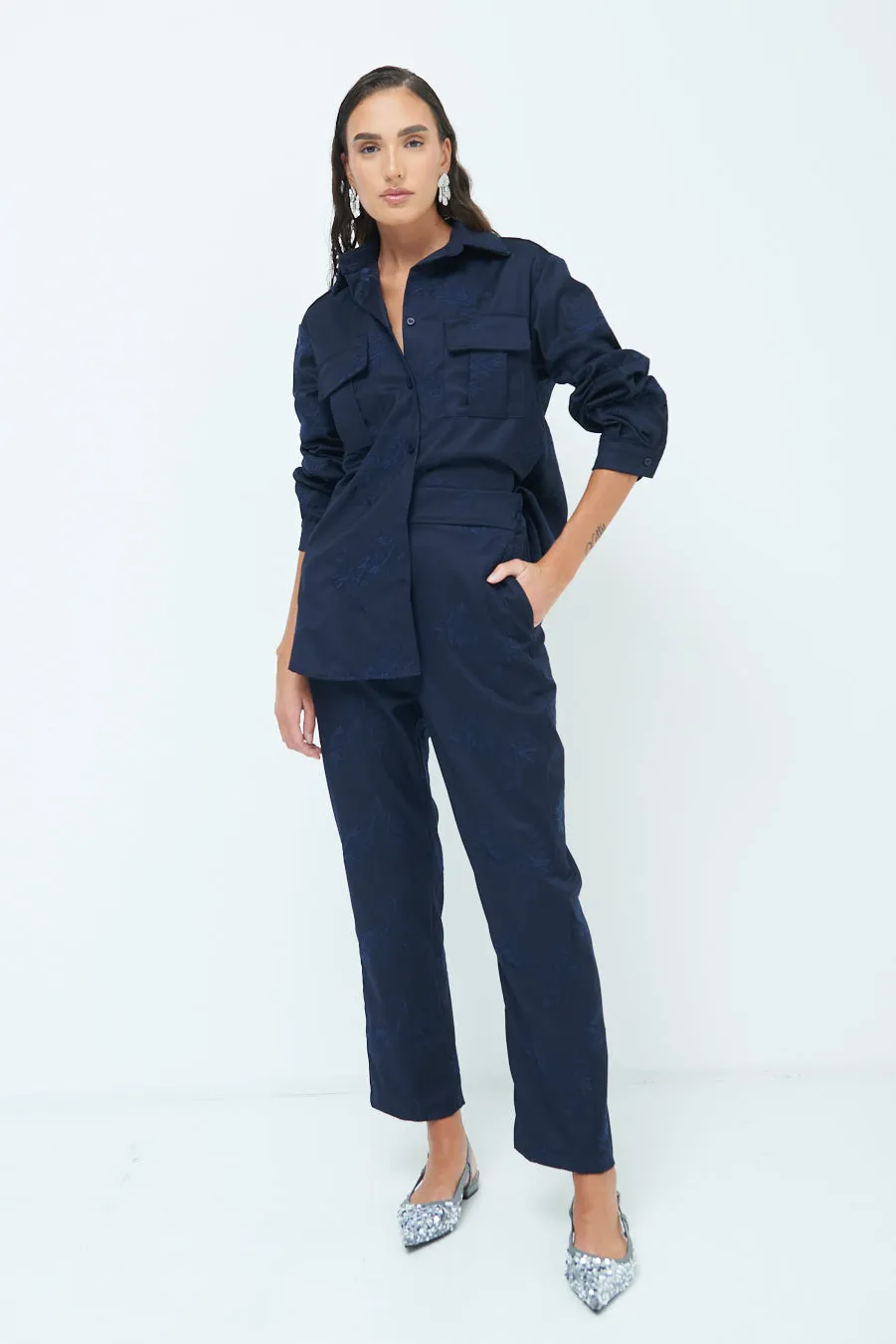 Oversized utility shirt jacket wholesale