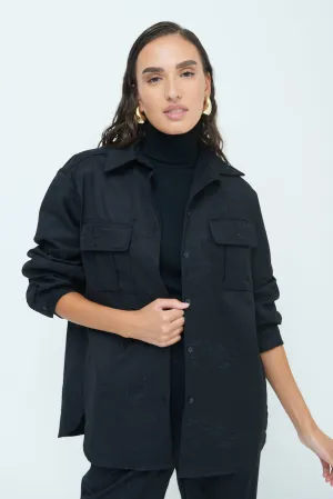 Oversized utility shirt jacket wholesale