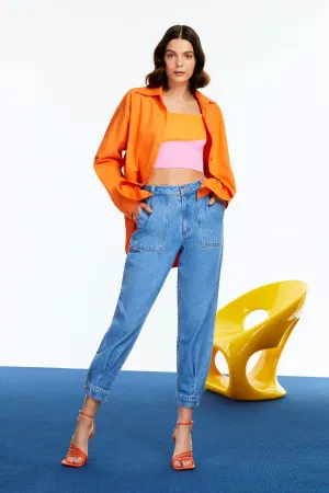 Printed Oversized Shirt (Final Sale)