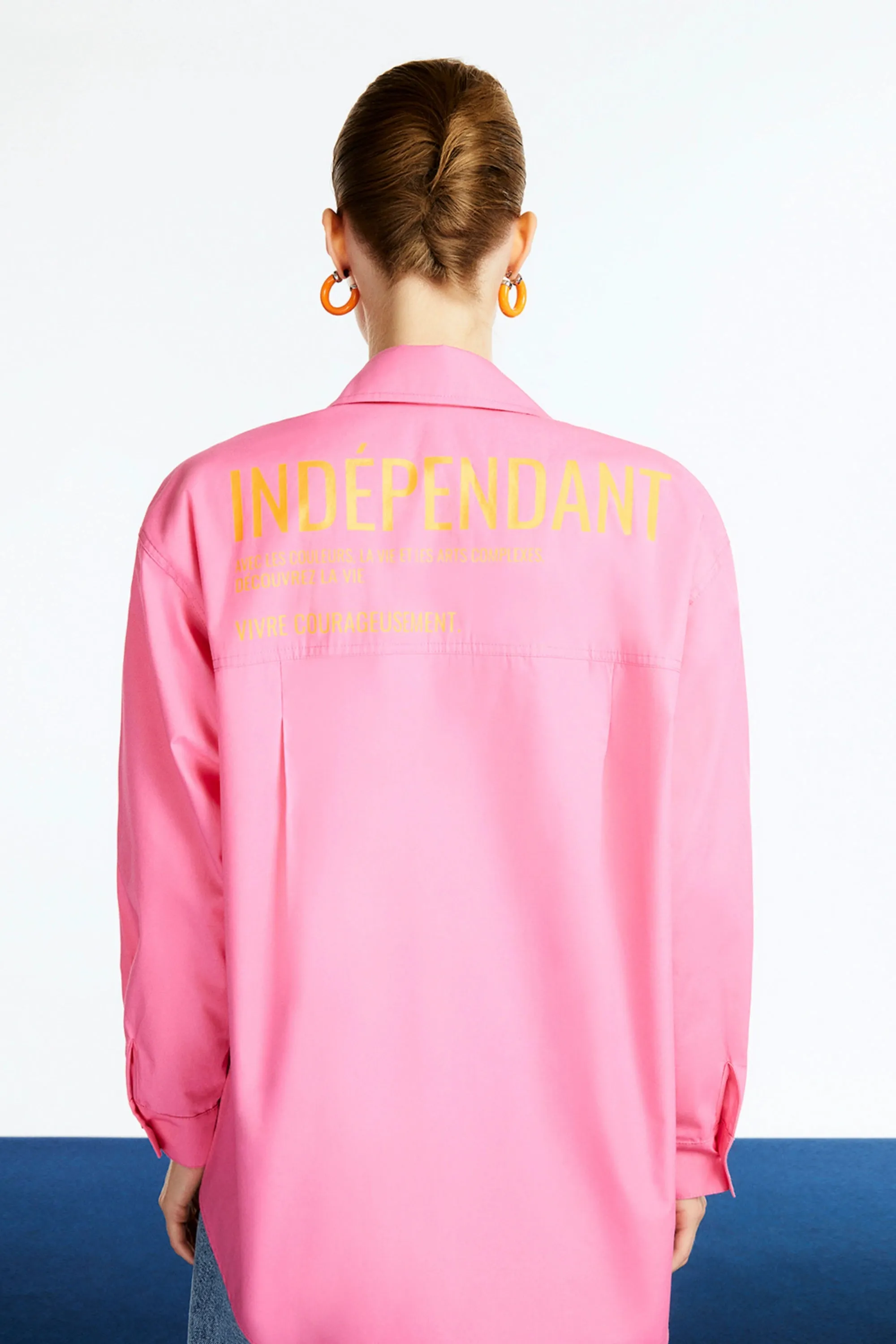 Printed Oversized Shirt (Final Sale)