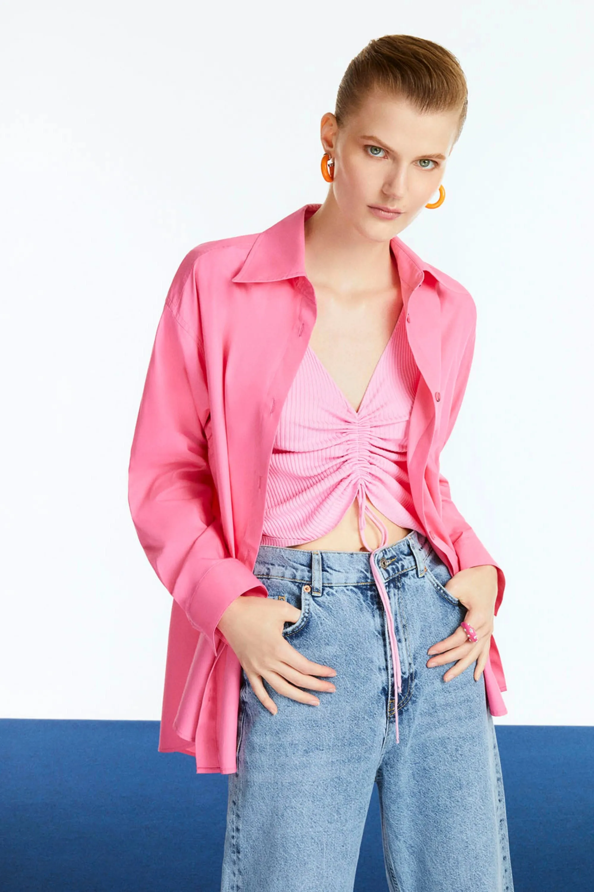 Printed Oversized Shirt (Final Sale)