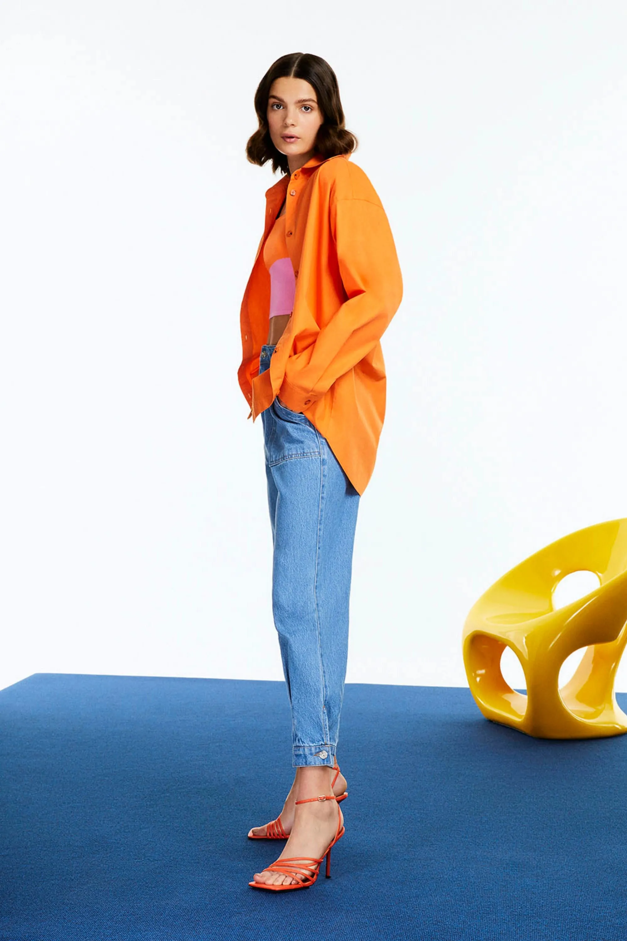 Printed Oversized Shirt (Final Sale)