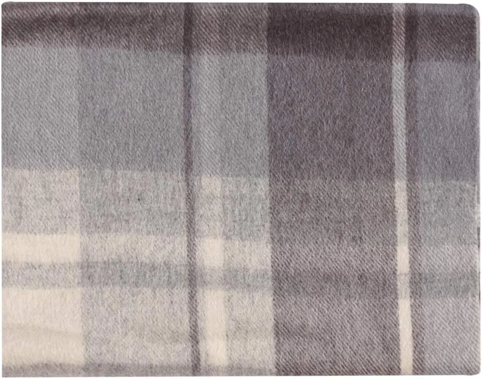 Pure Wool Scarves For men women, Pashmina Tartan Scarf,Cold Weather Scarf, Vertical Stripe Knit Winter Scarf