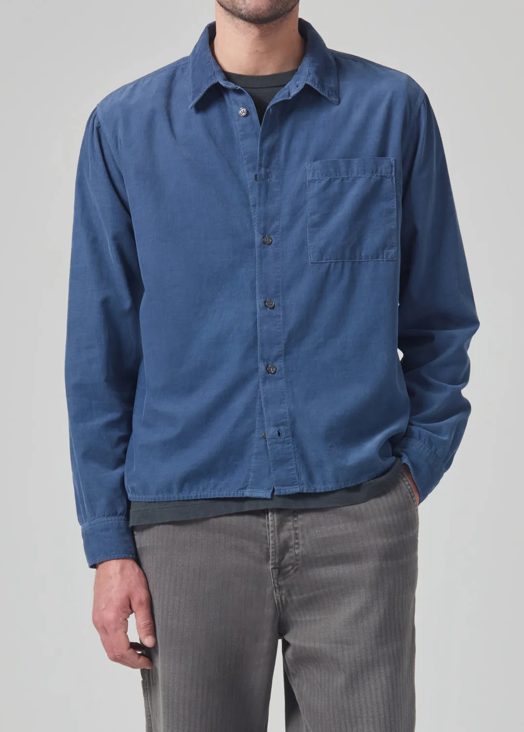 Rework Shirt Corduroy in Overcast