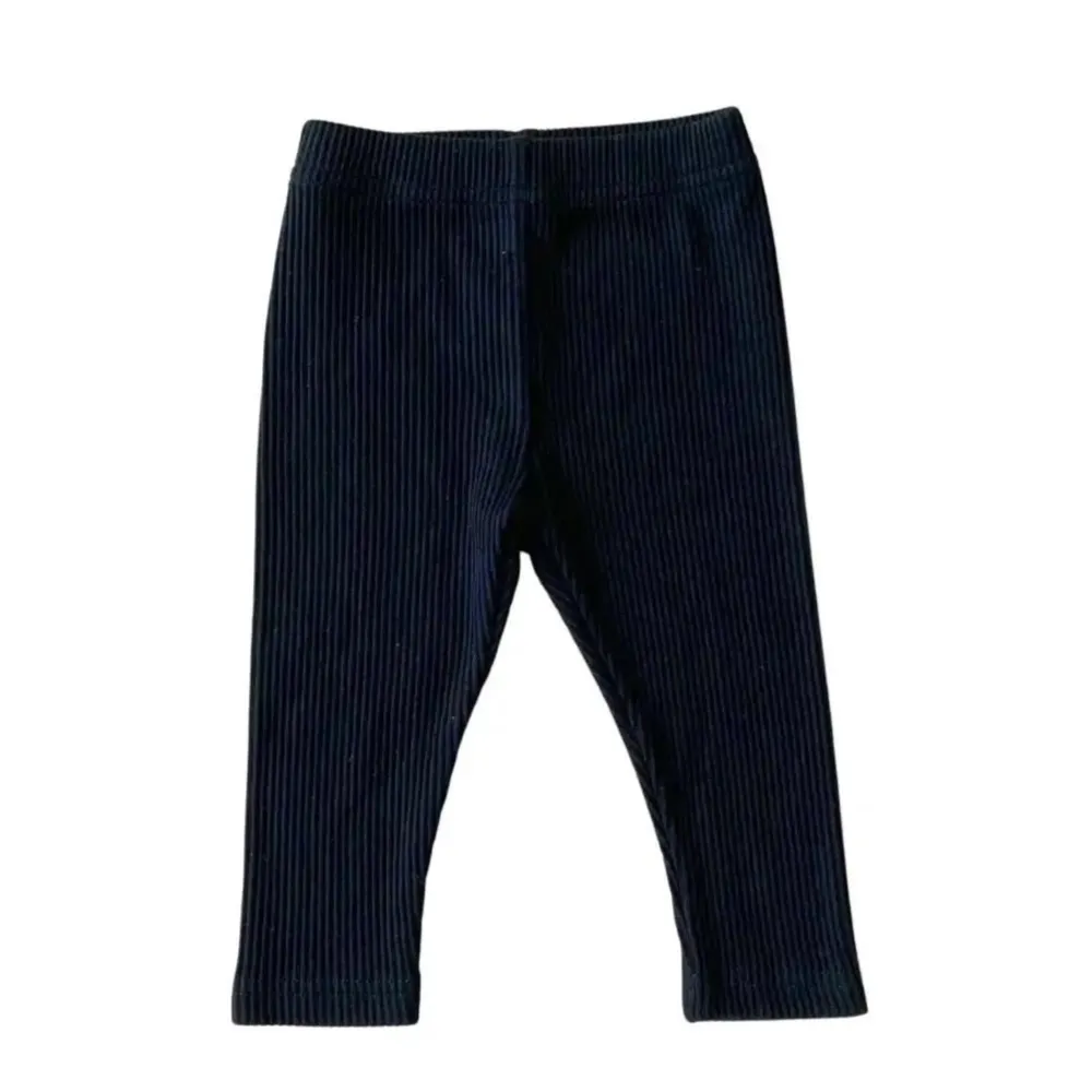 Ribbed Leggings | Black
