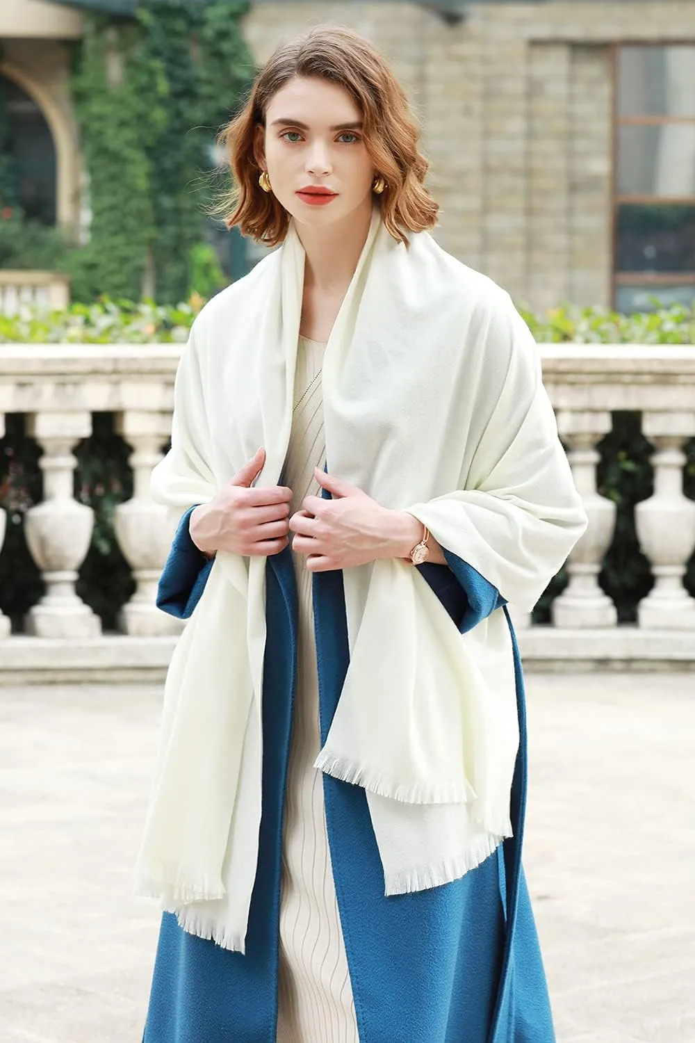RIIQIICHY Scarfs for Women Pashmina Shawl Wraps for Evening Dresses Women Scarf for Wedding Large Winter Scarves