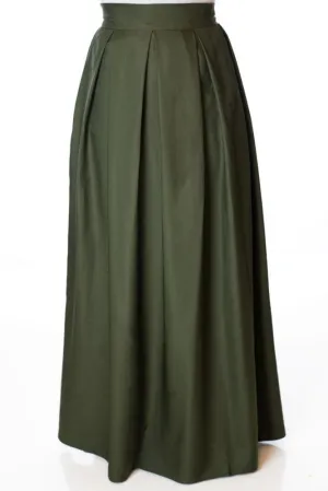 Sage A- Line Maxi Skirt