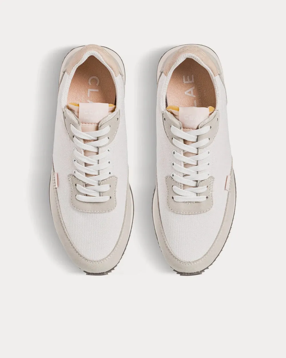 Sierra White Linen Sneakers