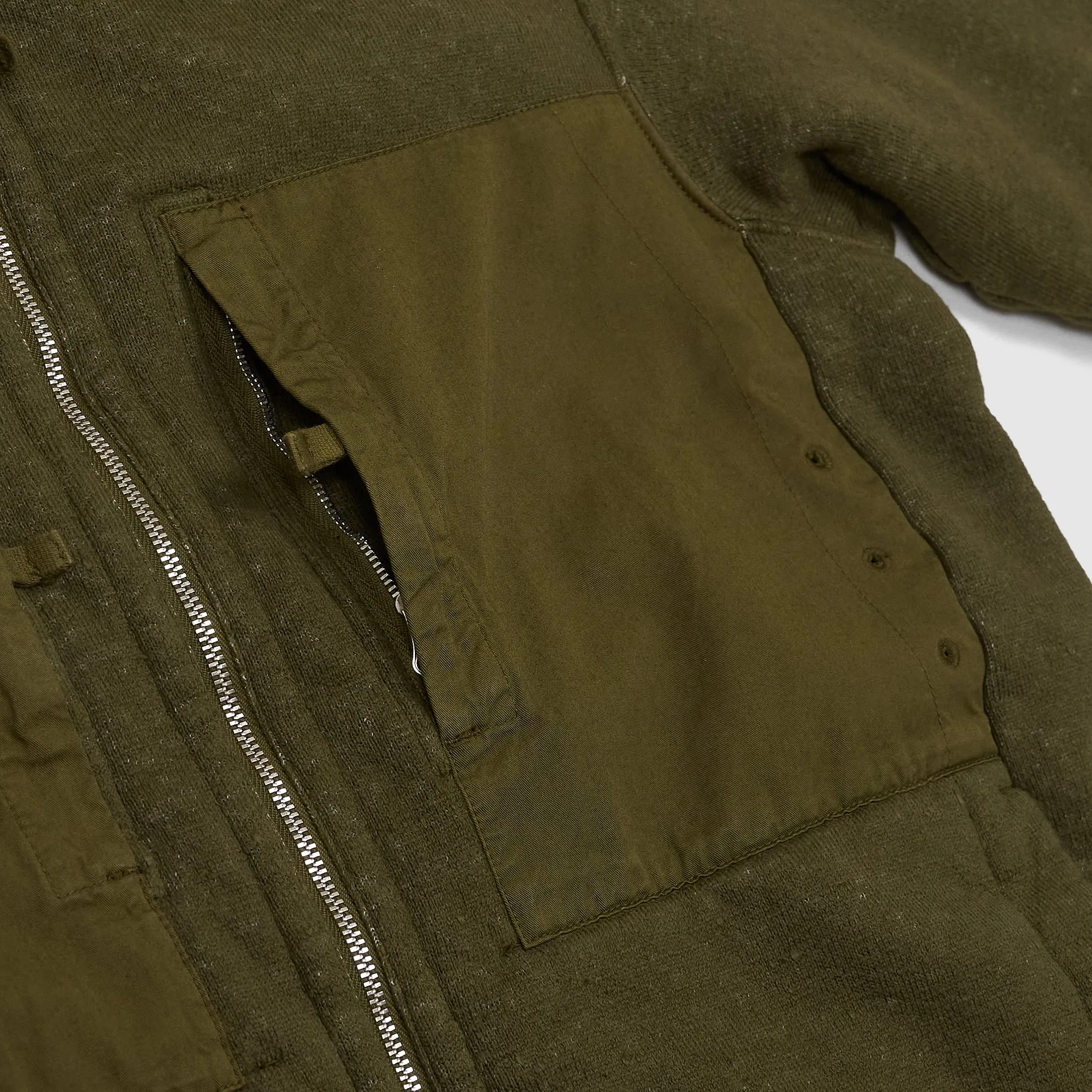 Stone Island Cotton Blend Pile-Fleece Cardigan Jacket