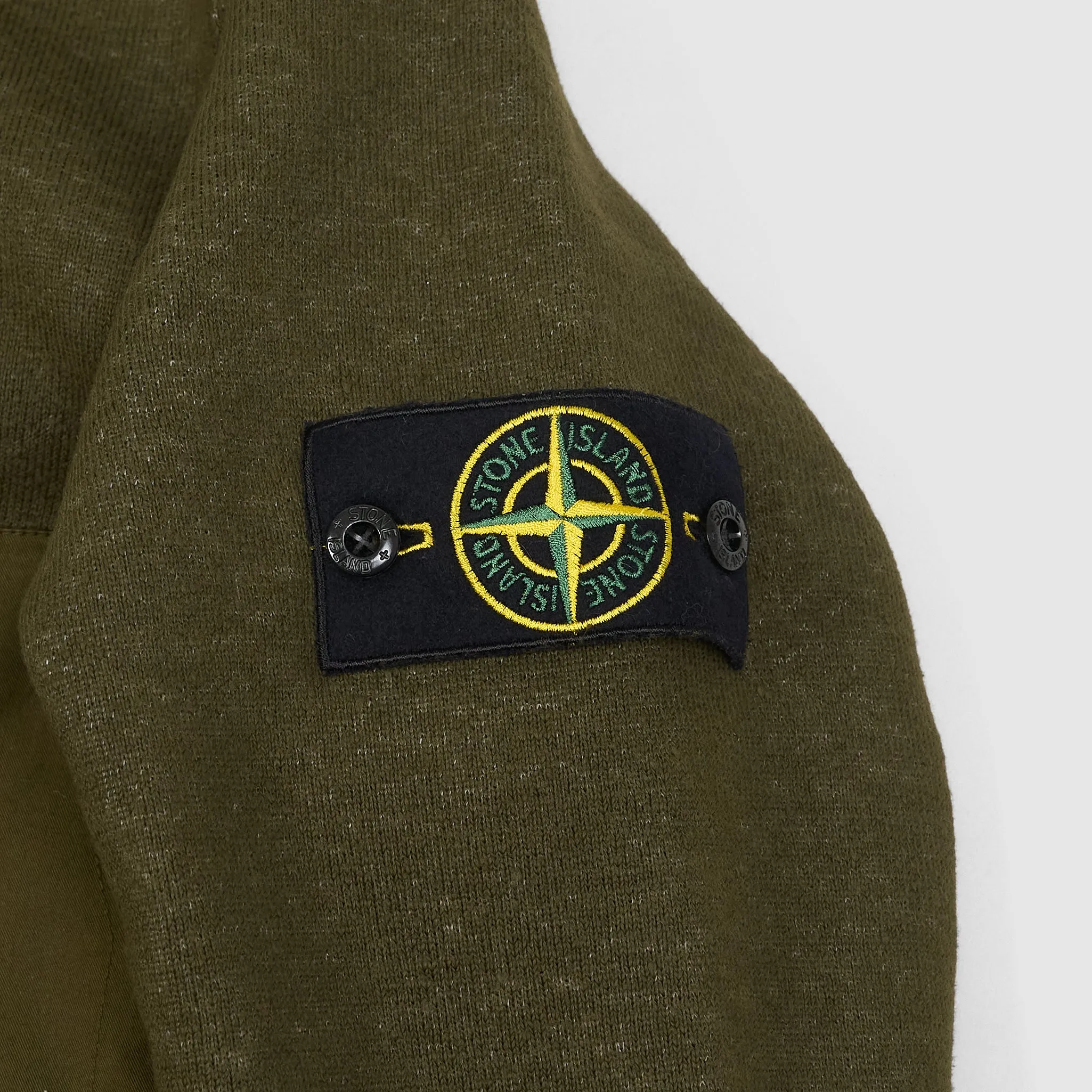 Stone Island Cotton Blend Pile-Fleece Cardigan Jacket