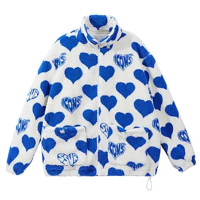 Streetwear "Heart Icon" Wool Jacket