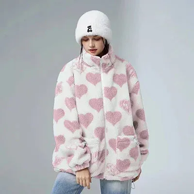 Streetwear "Heart Icon" Wool Jacket