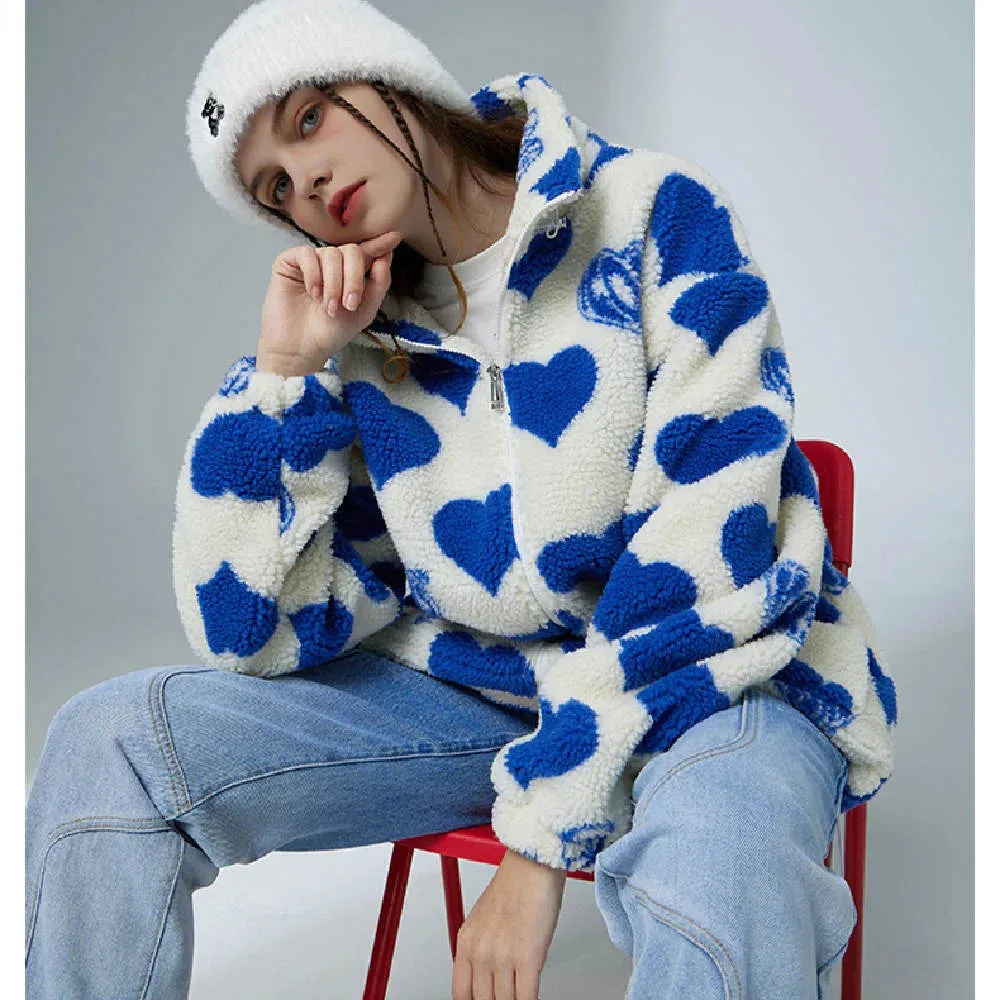 Streetwear "Heart Icon" Wool Jacket