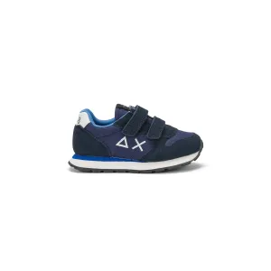 SUN68 TOM SOLID NYLON NAVY BLUE SNEAKERS FOR BABY BOYS