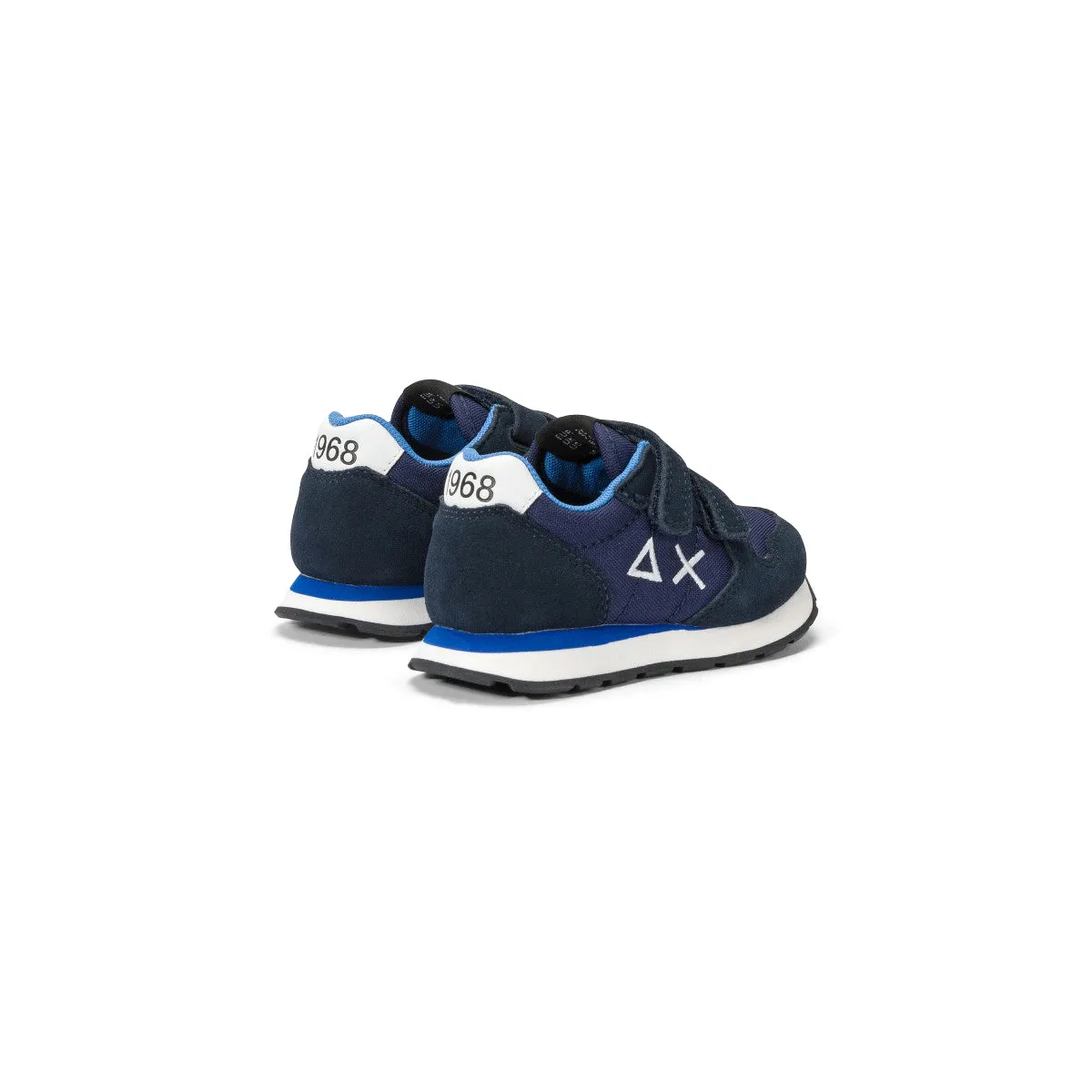 SUN68 TOM SOLID NYLON NAVY BLUE SNEAKERS FOR BABY BOYS