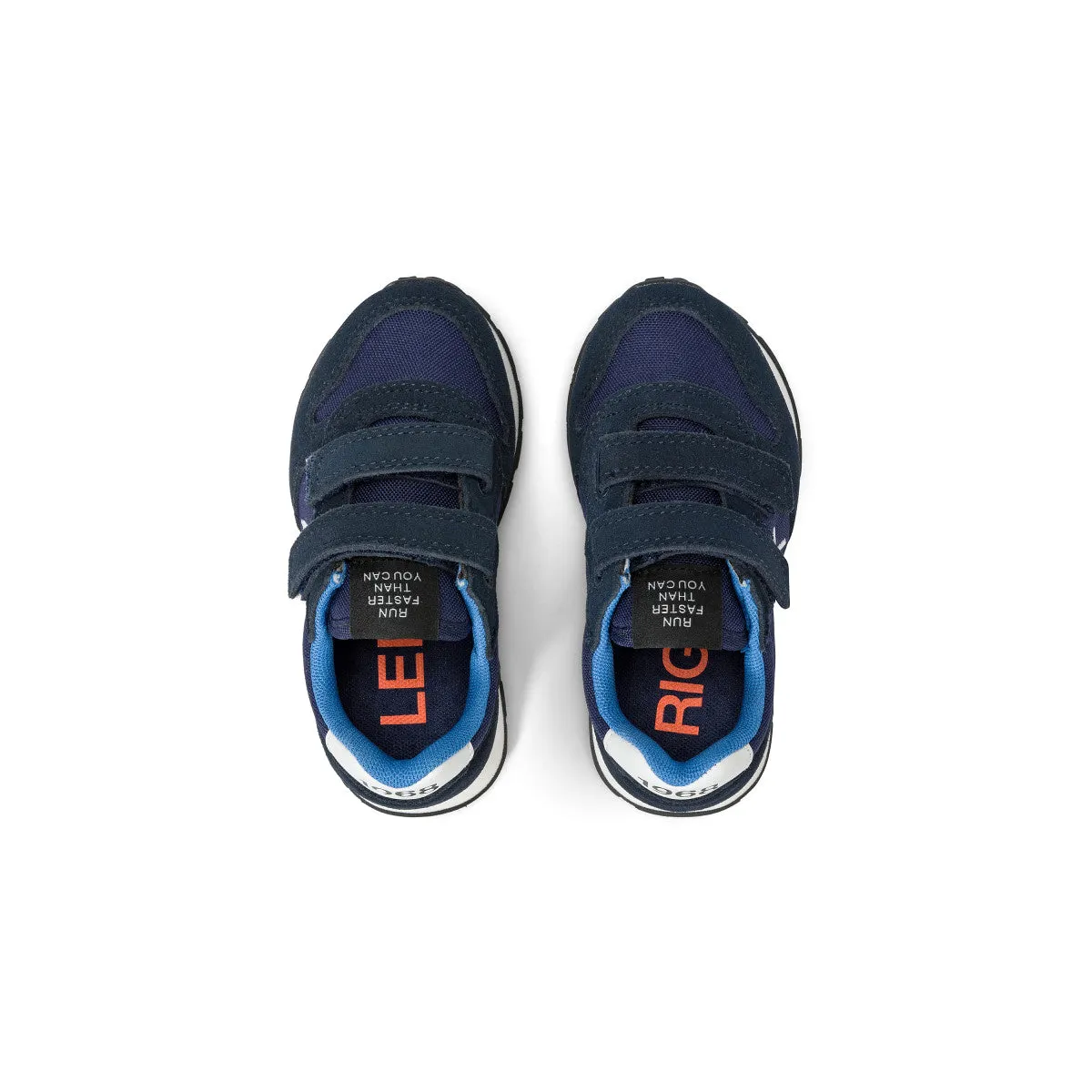 SUN68 TOM SOLID NYLON NAVY BLUE SNEAKERS FOR BABY BOYS