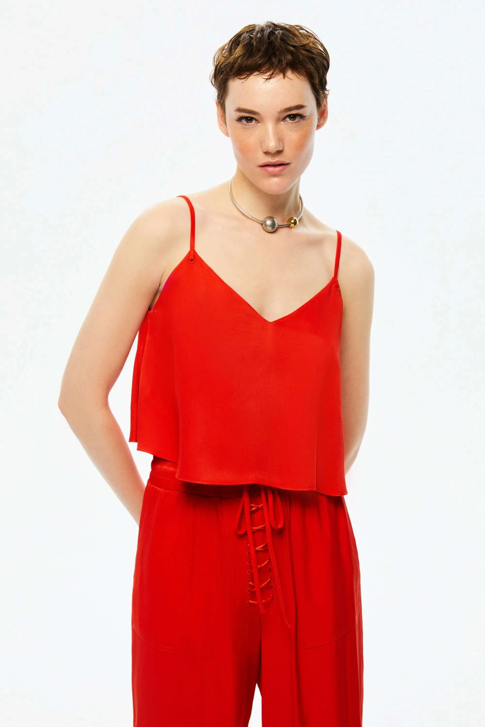 Thin Strap Crop Top (Final Sale)