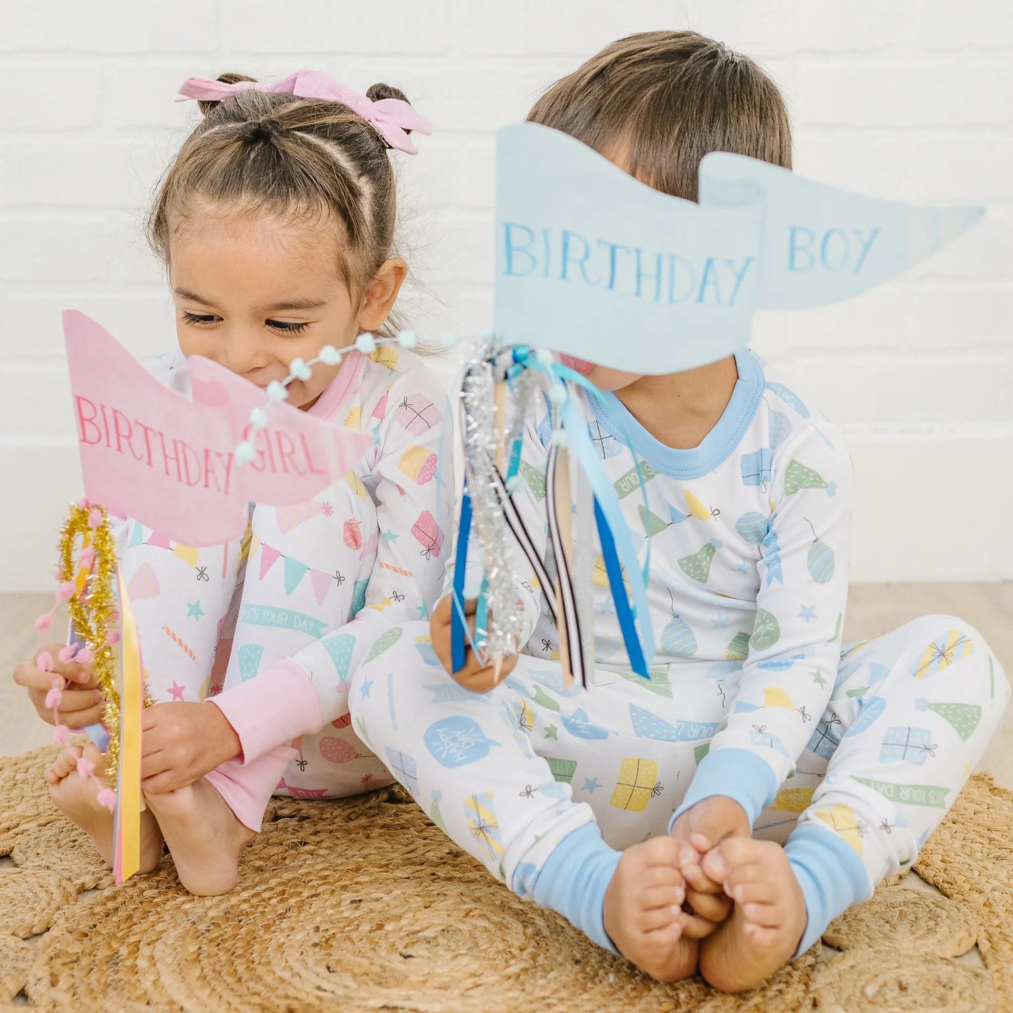 Time to Celebrate Long Pajamas - Pink