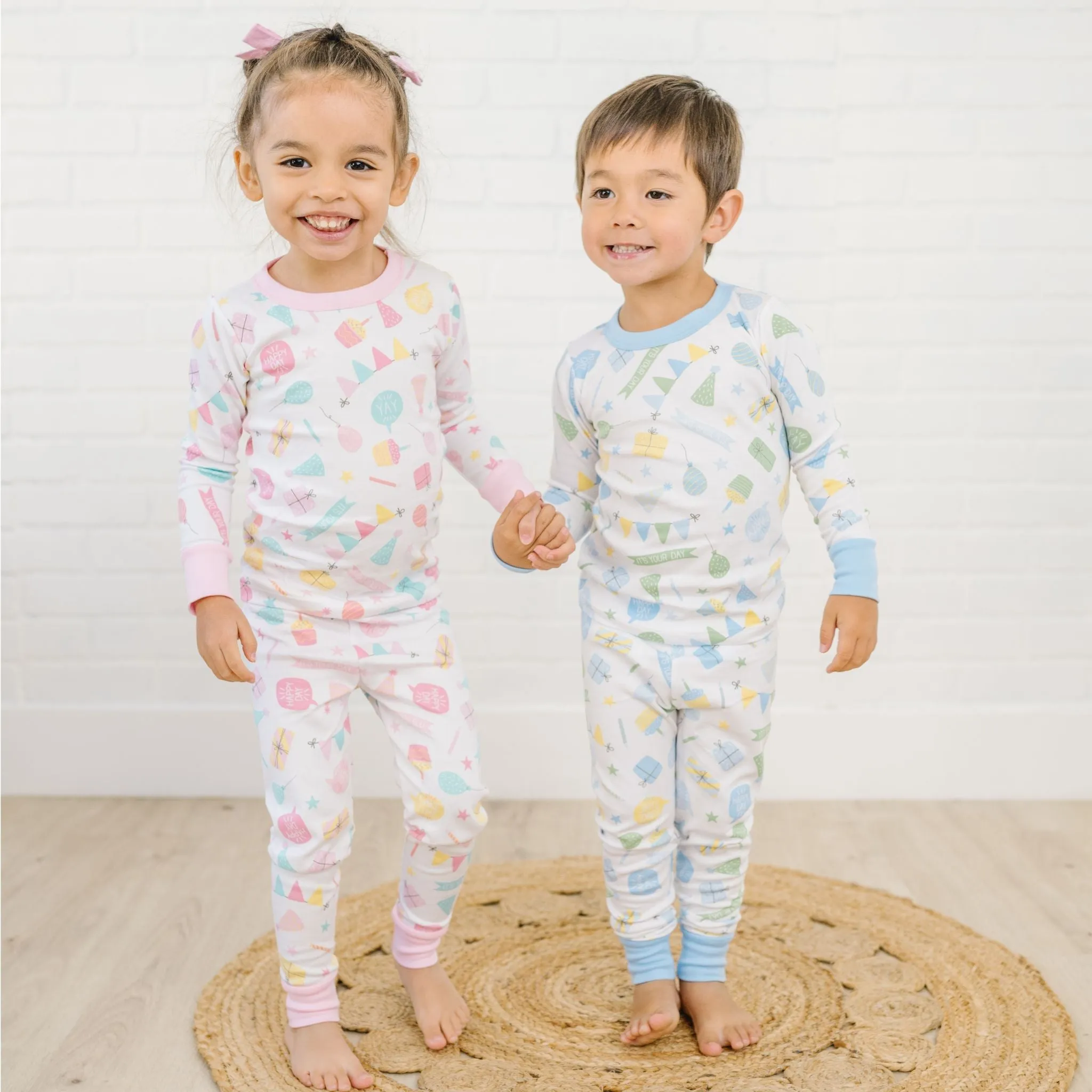 Time to Celebrate Long Pajamas - Pink