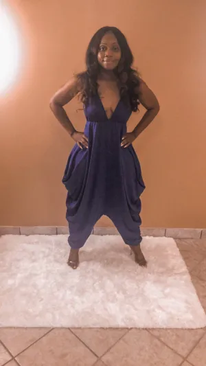 Time To Lounge One Piece Jumpsuit (Blue)