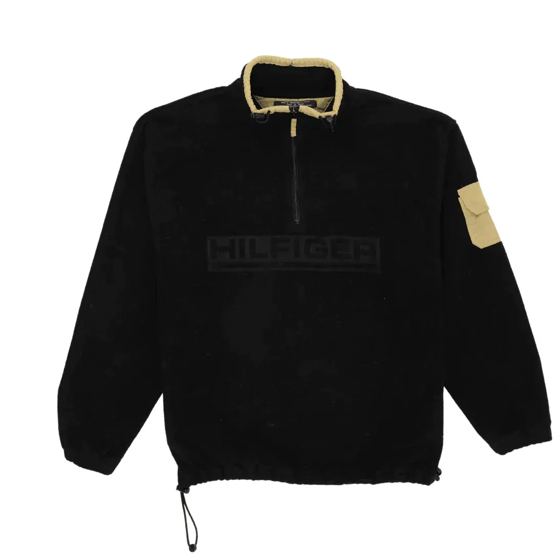 TOMMY HILFIGER NOIR 1/4 ZIP  (L)