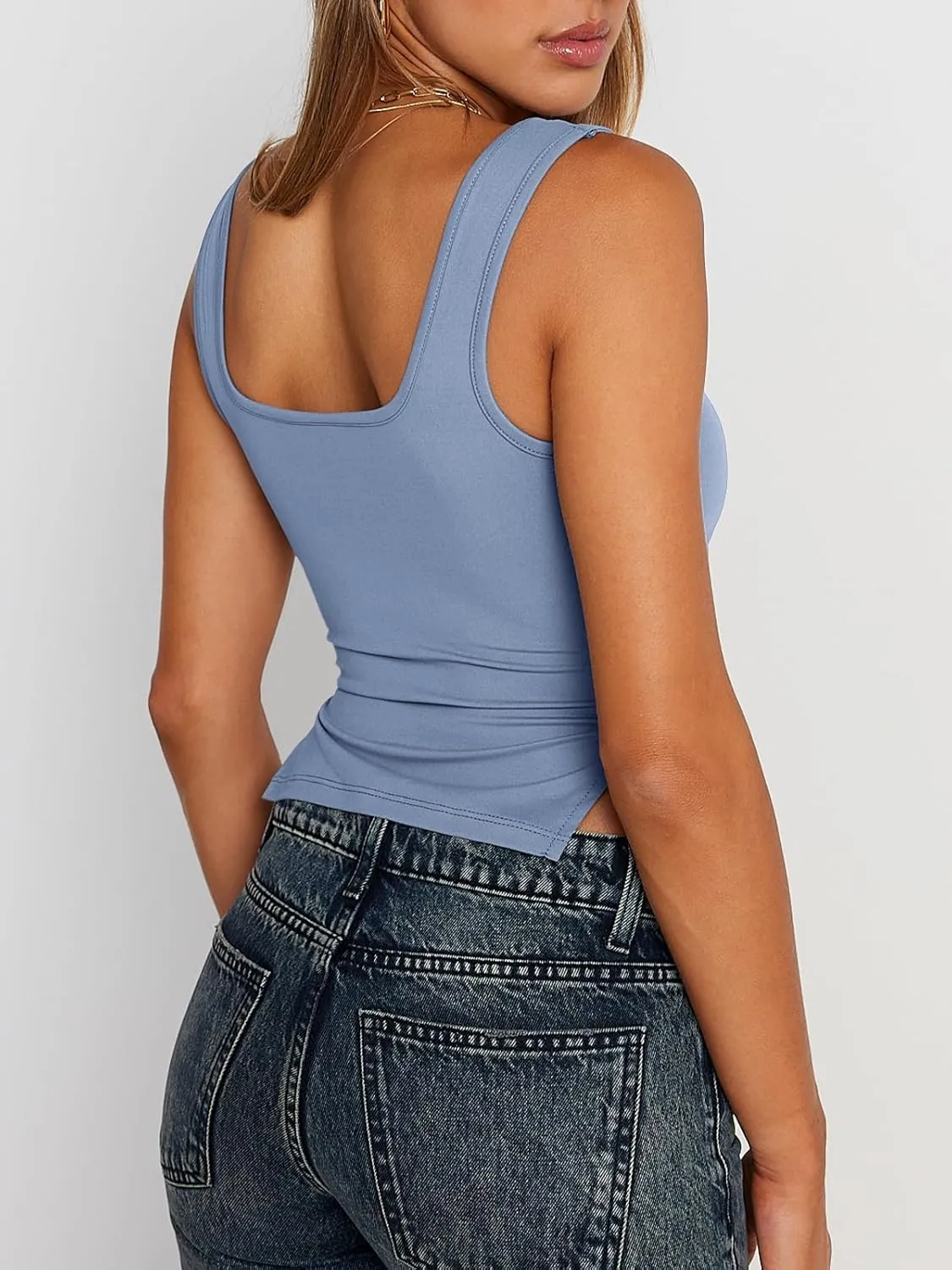 Trendy Queen Womens Going Out Crop Tops Backless Tank Tops Summer Y2k Teen Girls Basics Cute Clothes