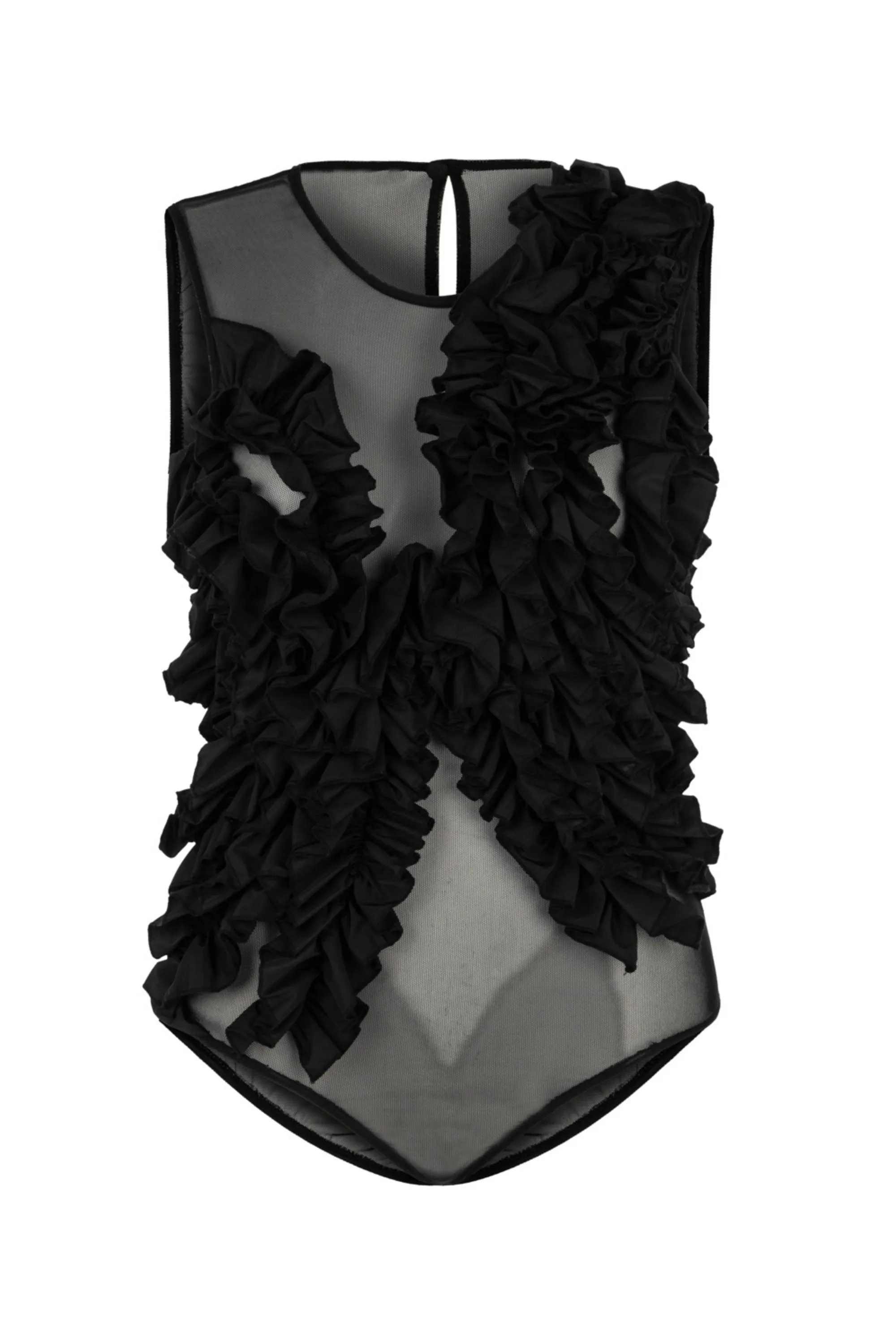 Tulle Body with Ruffle Detail (Final Sale)
