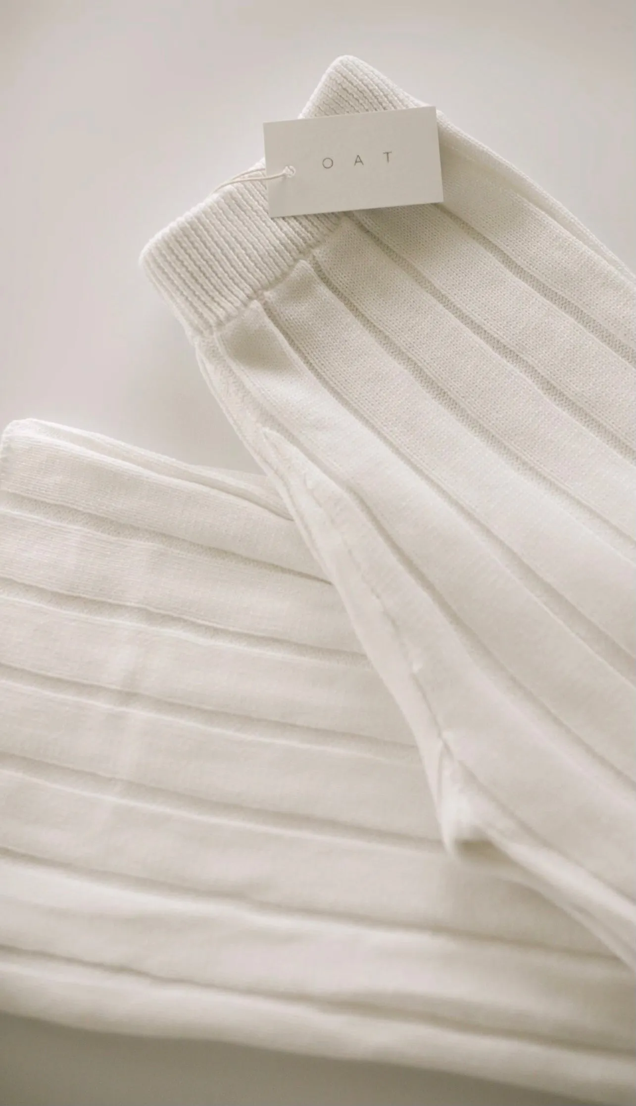 Women’s Wide Ribbed Knit Pant ‘Dove’