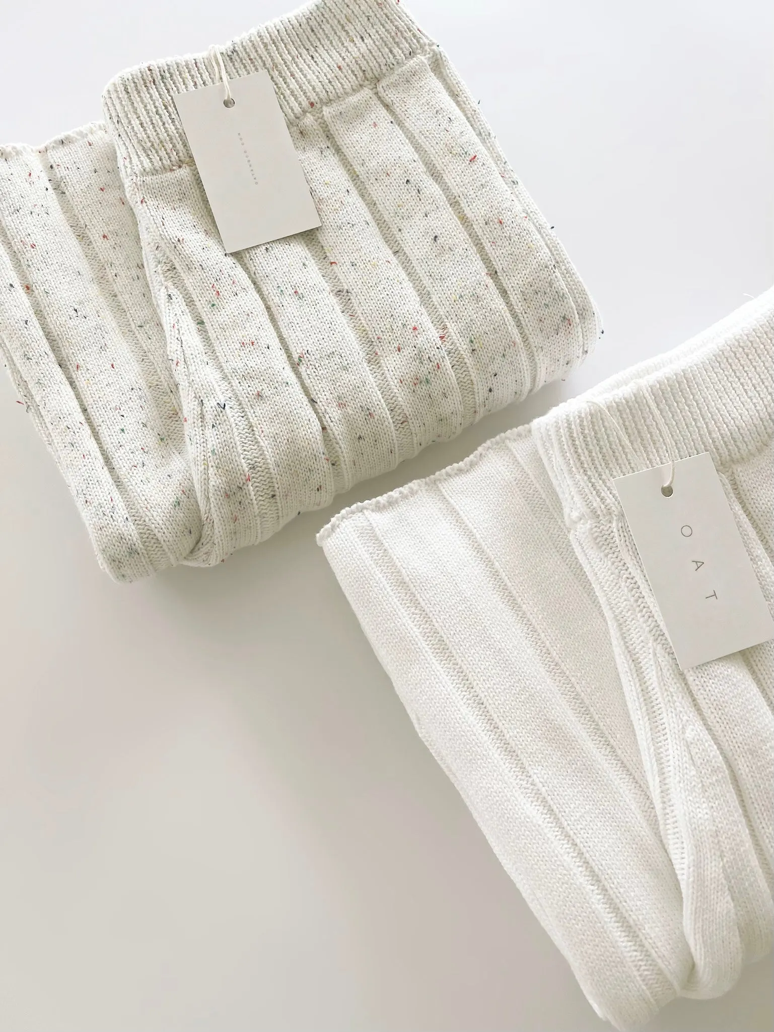 Women’s Wide Ribbed Knit Pant ‘Dove’